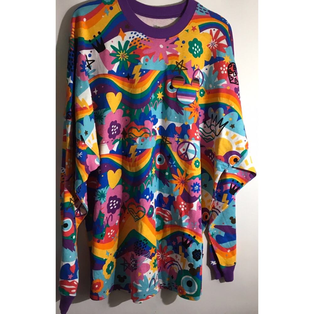 Disney Parks 2023 Mickey Mouse Spirit Jersey Disney Pride Collection Size Large
